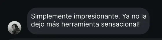 Mensaje de clienta 3